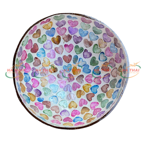 ชามมะพร้าวโมเสกลายไม้ธรรมชาติสำหรับตกแต่งของขวัญ - Product Image 1