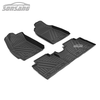 Tapis de sol de voiture 3D personnalisés SONSANG en TPE, doublures de sol imperméables, tapis de voiture antidérapants, 5 places pour Jetour X70 PLUS 2021-2025