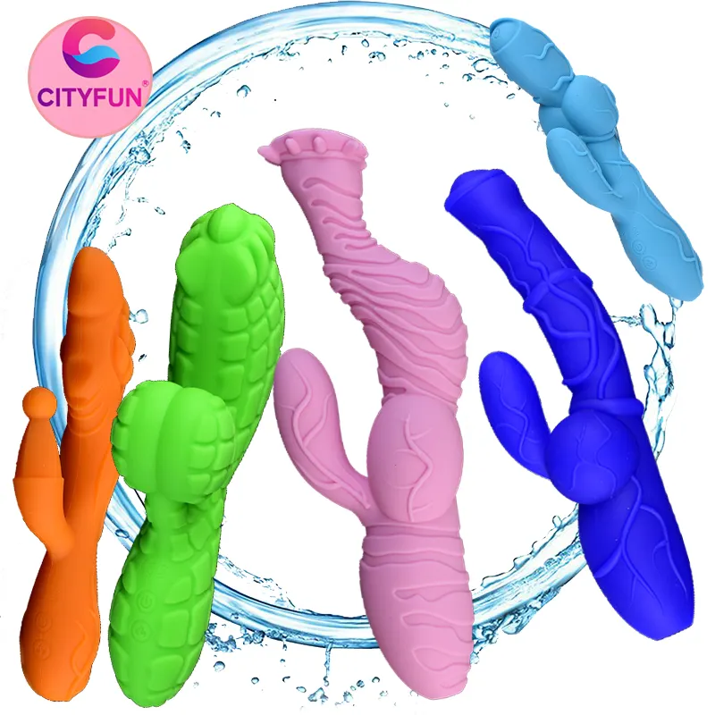 Fuente precio de fábrica mujer vibrador colorido punto G estimular 10 frecuencia vibrador recargable calefacción Vibradores para mujer