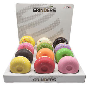 Nouveauté : Broyeur à herbes en alliage de zinc, coloré, en forme de donut, cadeau créatif pour fumeurs de tabac - Product Image 1