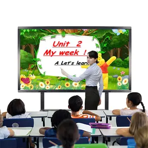 55 65 75 86 98 Inch Touch Screen Whiteboard Interactive HD LCD Smart Board