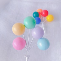 Ballons Chaîne Rétro Grande Boule Ronde Enfants Jour Anniversaire Net Rouge Ins Gâteau Décoration Coloré Macaron Coloré En Plastique