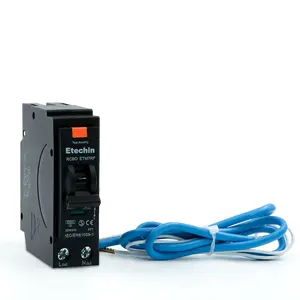 1P+N RCBO 6kA 10kA Rcd قاطع دائرة راديو 30mA مصغّر قاطع دائرة راديو مع حماية من زيادة التيار