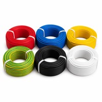 Câble électrique monoconducteur en cuivre isolé XLPE 90C, sans halogène, à faible émission de fumée, 450/750V, résistant au feu, pour bâtiment