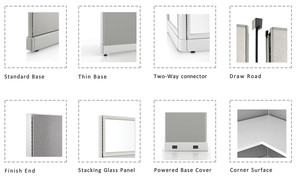 Phân vùng Chiều cao thấp văn phòng mô-đun riêng tư Bảng điều khiển Máy Trạm cho coworking văn phòng mô-đun Máy Trạm - Product Image 4