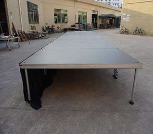 Scène à montage rapide RK avec pieds réglables, structure en aluminium, conception emboîtable, logo personnalisé, plateforme en aluminium-contreplaqué pour mariages - Product Image 4