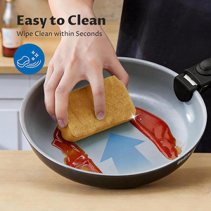 High Quality Modern Pots <b>Pans</b> Glass Lids Bakelite <b>Handle</b> Ceramic Non-Stick Induction 9 Piece Aluminum Cookware Set - Product Image 4