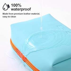 Korean-Style PU Cosmetic <strong>Bag</strong> For Ladies Eco-Friendly Hand-held Toiletries Storage Zipper Customizable Logo Waterproof Candy - Product Image 2