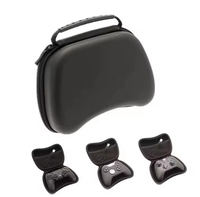 Boîte de rangement portable anti-chute, étanche, anti-poussière, résistante aux rayures, en EVA, avec fermeture éclair pour accessoires de jeu PS5, réutilisable