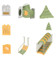 Équipement de jeu extérieur commercial de grande taille pour enfants, avec toboggan et structure d'escalade, pour parcs d'attractions et projets scolaires