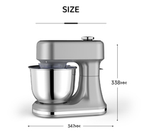 Robot pâtissier Cheftronic B03P 1500W 5L, 12 vitesses, pour gâteaux, pain, pâte et crème