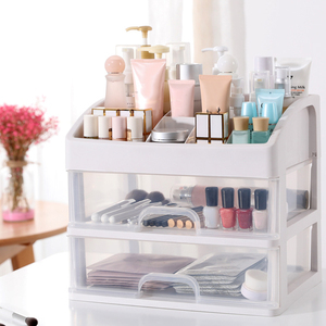 Giá Rẻ Giá Nhựa Máy Tính Để Bàn Trong Suốt Trang Điểm Hiển Thị Hộp Ngăn Kéo Tổ Chức Mỹ Phẩm Lưu Trữ Hộp - Product Image 1