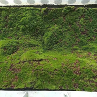 Feuille de mousse artificielle verte réaliste, tapis floqué 3D pour terrarium, bonsaï, mur végétal miniature, artisanat DIY