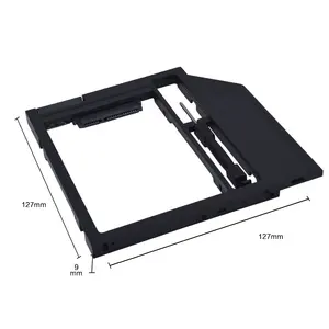 Blueendless Plastic 9Mm Hard Drive Adapter Cd/Dvd-Rom Optical Bay Laptop Second Hdd Caddy Tray 2Nd Hdd Ssd Sata Caddy