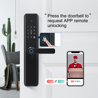 Cerradura Inteligente para Puerta Eseye con WiFi, App Tuya, Huella Dactilar, Tarjeta IC, Teclado, Control Remoto, Entrada sin Llave, Cerradura Inteligente con Palanca