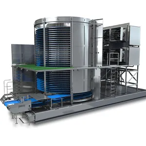 Máquina de congelamento de peixes, equipamento de congelamento de compressores