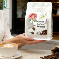 Sacs à café personnalisés en papier kraft écologique biodégradable avec fermeture magnétique, valve et fenêtre – Spécialisés pour les cafés