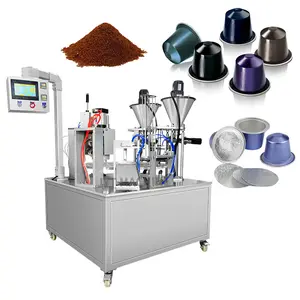 Koffiepad Cup Verpakkingsmachine High Speed Full Automatische Nespresso Koffie K Cup Vulling Verpakkingsmachine