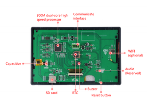 Dacai 7.0 inch 1024*600 hiển thị cổng nối tiếp HMI FTF LCD Module UART Màn hình LCM cảm ứng Bảng điều chỉnh RS485 - Product Image 3