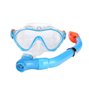 Set <span class=keywords><strong>Snorkel</strong></span> Menyelam Berenang dan Masker Berenang Kering Pink Silikon untuk Anak-anak Food Grade - Product Image 5