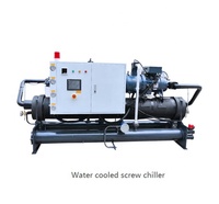 Refroidisseur à vis monocylindre refroidi par eau 120 CV, condenseur haute efficacité, excellente performance de refroidissement pour l'industrie textile