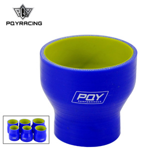 ท่อซิลิโคน Poyracing ขนาด 51 มม.-76 มม. สีน้ำเงิน-เหลือง สำหรับเชื่อมต่ออินเตอร์คูลเลอร์ประสิทธิภาพสูง - Product Image 1