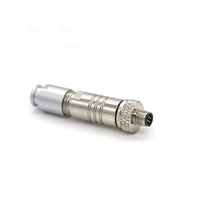 L'automatisation industrielle IP67 IP 68 Étanche Droite rapide snap lock dans circulaire M5 3pin 4pin 5pin mâle assemblée connecteur