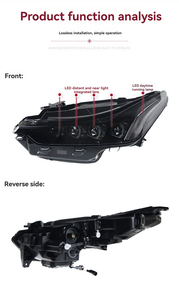 Lampe avant modifiée pour <span class=keywords><strong>Cadillac</strong></span> CT5 Mise à niveau de l'assemblage des phares LED Daytime Running Light Lens - Product Image 5