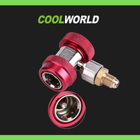 Connecteur rapide pour réfrigérant R134A, adaptateur de raccord rapide haute et basse pression pour climatisation