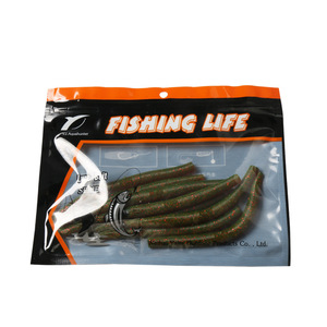 Señuelo de pesca de lubina de alta densidad de 12 cm, tipo gusano blando, de hundimiento lento, sin plomo, para pesca de fondo. - Product Image 4