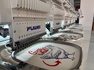FUWEI – machine à broder à 8 têtes, à usage industriel, 12/15 aiguilles, chaussettes, appareil à broder, ordinateur DAHAO - Product Image 6