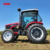 Tracteur agricole personnalisé 50KN 1204 120HP avec moteur diesel, transmission par engrenages 4x4, pour travaux de terrassement