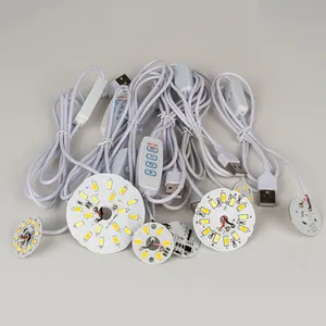 Papan lampu LED, papan cahaya RGB warna ganda tegangan rendah manik-manik lampu 5V dengan colokan USB