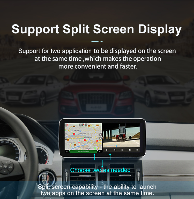 Android 11.0 Car Radio For Benz 2008-2012 GLK NTG4.0 10.25&12.3 Inch Screen 2din Stereo RDS DSP GPS Navigation Multimedia Player