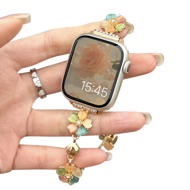 Smart Watch Bands Accessories Watch Band Charms Luxury Bracelet for Apple Watch Ultra Titanium Band S10 S9 S8 S7 S6 S5 S4 S3 S2