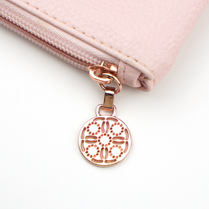 Borsa cosmetica in pelle piccola per modello di lusso da donna per Makeup Bag da viaggio con cerniera Logo personalizzato di Private Label alla moda - Product Image 3