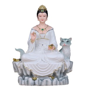 Décoration d'intérieur sculptée en porcelaine, représentant Maitre Hu, Dame Hu, Tianba Hu, Cuihua Hu, Petit Maréchal et Généralesse - Product Image 5