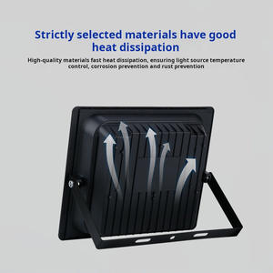 户外花园发光二极管太阳能安全泛光灯IP67白色发光二极管灯，带防抱死制动系统主体，适用于家庭或户外照明 - Product Image 5