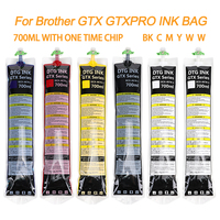Sac d'encre DTG pour imprimante Brother GTX Pro, poche d'encre 700 ml, encre pigmentée textile DTG pour imprimantes GTX-422 GTX-423 GTX-424 GTX Pro 600