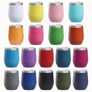 Gobelets isothermes en acier inoxydable à double paroi avec revêtement en poudre sans BPA de 12 oz avec logo personnalisé en stock - Product Image 4