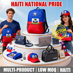Biểu tượng cờ 1804 l'union fait La Force Tote Bag Haiti Túi tote biểu tượng Haiti huy hiệu - Product Image 2