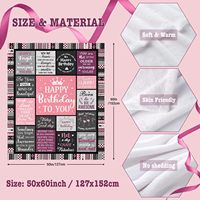 Sublimation personnalisée Couverture imprimée pour femmes et filles Cadeaux d'anniversaire 60 "X50" Couverture en flanelle