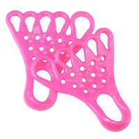 Séparateur d'orteils extensible pour soins des pieds, redresseur d'hallux valgus, bleu/rose, taille unique, TPR pour la relaxation musculaire
