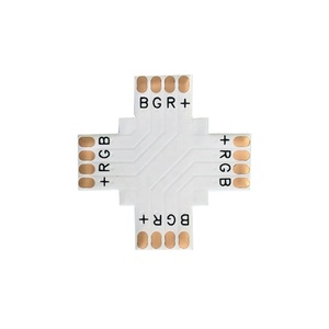 Chất lượng cao 4-Way 4Pin + RGB solderless PCB 10 mét LED Strip nối - Product Image 3