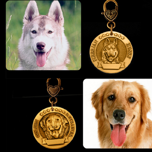 Colgante de latón personalizado para mascotas, collar grabado 3D para mascotas - Product Image 5