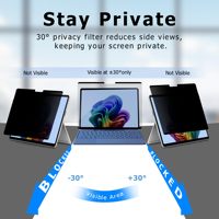 Filtre de confidentialité magnétique de haute qualité GOFSHIELD pour ordinateur portable Microsoft Surface Pro 12 2025, protection d'écran anti-espionnage 15 pouces