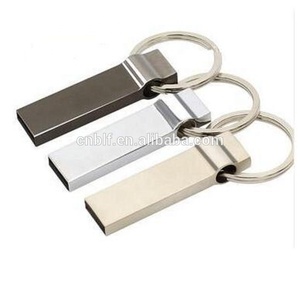 A granel de acero inoxidable usb <span class=keywords><strong>flash</strong></span> drive de 4 GB de alta velocidad usb pendrive con cadena de llavero - Product Image 1