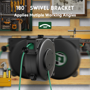 كابل تمديد بكرة تلسكوبية أوتوماتيكي 50 قدمًا مع شبك - Product Image 3