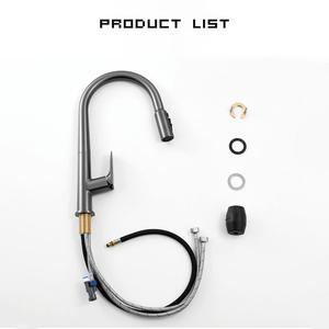 Robinet mélangeur <span class=keywords><strong>4</strong></span> en <span class=keywords><strong>1</strong></span> pour cuisine, blanc, laiton poli, robinet mélangeur pour cuisine domestique, robinets de cuisine, filtre à eau - Product Image 5