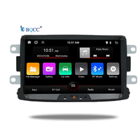 BQCC 2Din 8 pouces Écran HD IPS Quad Octa Core Android13 Lecteur multimédia de voiture Carplay Android WIFI GPS RDS Autoradio pour Renault Dacia